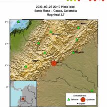 Los sintió? Varios temblores al suroccidente de Colombia se sintieron en menos de una hora